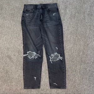 American Eagle Grey Mom Jeans